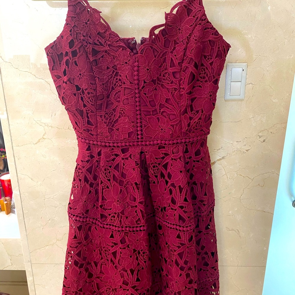 Burgundy cocktail dress... new with tags..